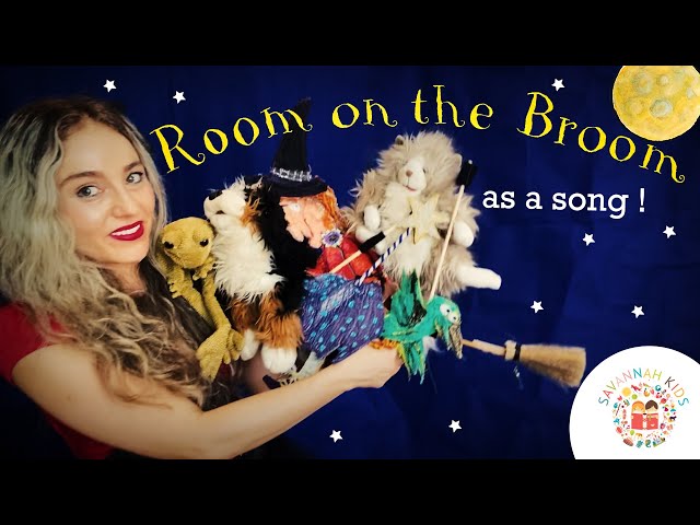 Room on the Broom Song Julia Donaldson Read Aloud Children's Storytelling  Animation - Savannah Kids