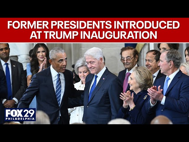 Inauguration 2025: Former presidents, Biden and Trump introductions