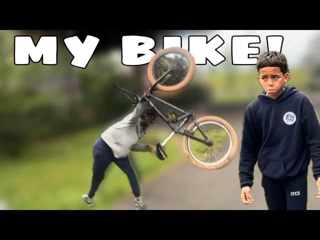 DESTROYING KID’S BIKE & SUPRISING HIM WITH A BRAND NEW ONE!