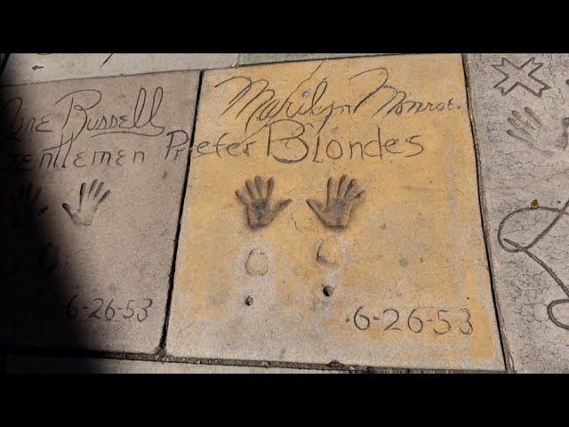 Famous CELEBRITY Handprints of HOLLYWOOD GRAUMAN'S Chinese