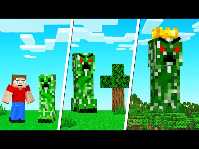 We BATTLED The KING CREEPER In MINECRAFT!