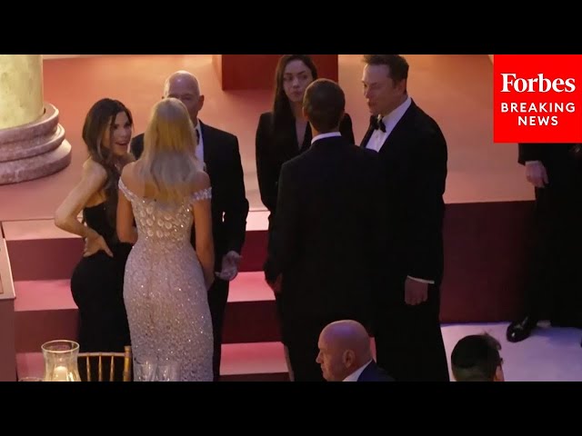 WATCH: Elon Musk And Jeff Bezos Chat At Trump's Inauguration Eve Dinner At Blair House