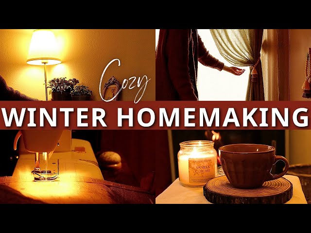 BEAUTIFUL HOMEMAKING 🍂☕ | Home Decor Ideas & Sewing Curtains | ASMR | Slow Living Silent Vlog