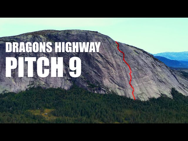 Dragons Highway, Pitch 9 (3), Hægefjell | POV Top-rope Climbing