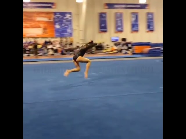 Epic Triple Twisting On Floor By Leanne Wong   International Gymnastics Official 1