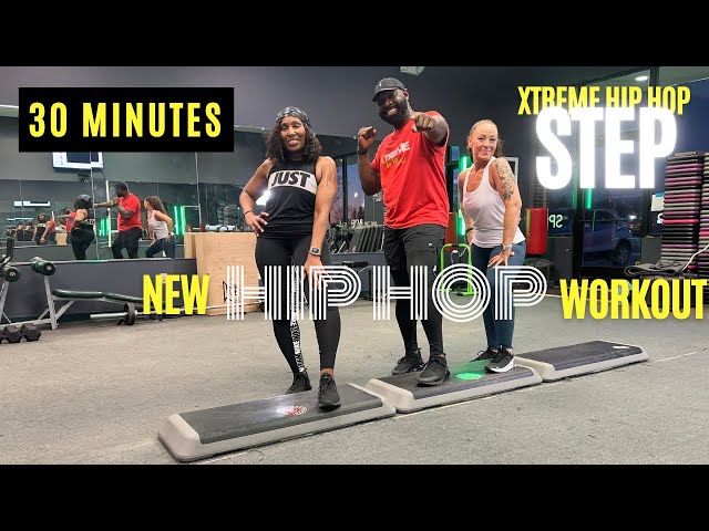 30 Minute BEGINNER to INTERMEDIATE Step Aerobics - Xtreme Hip Hop Step with DG