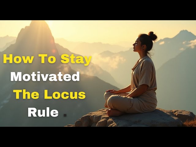 How To Stay Motivated – The Locus Rule  A Powerful Life Lesson | Buddhism |