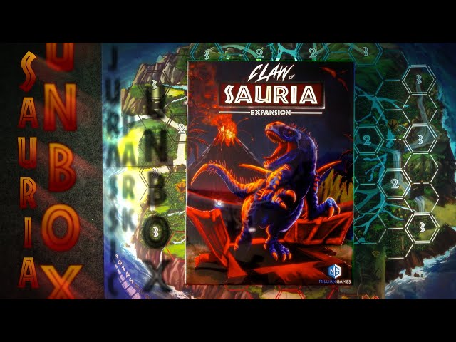 Sauria, the dinosaur park survival game, and Claw of Sauria expansion unboxing in eye-watering HDR