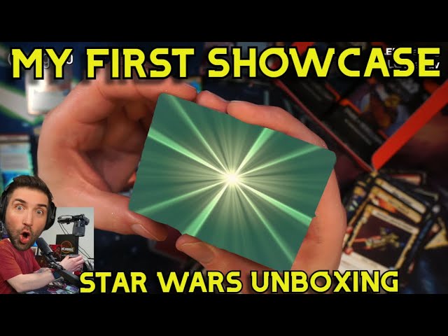 Opened my first SHOWCASE CARD in Star Wars Unlimited - unboxing Spark of Rebellion!