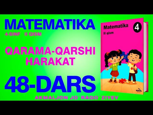 4-SINF MATEMATIKA 48-DARS