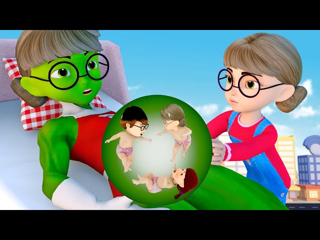 NickHulk vs Giant Zombie Rescue Tani, Miss T - Scary Teacher 3D Superheroes Animation