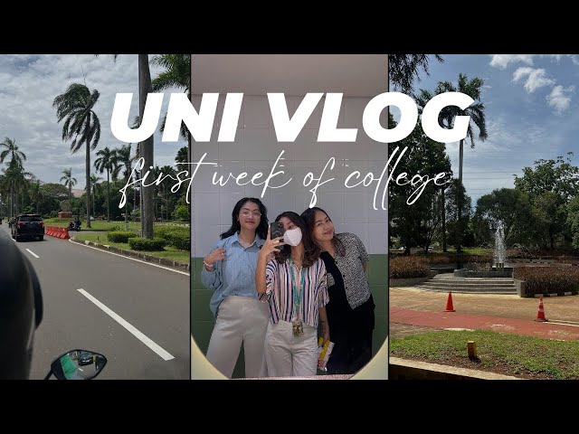 UNI VLOG | first week of college