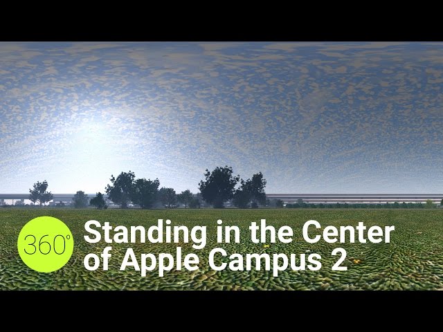 Standing in the Center of Apple Campus 2