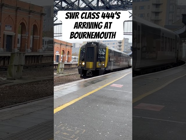 SWR Class 444’s Arriving at Bournemouth