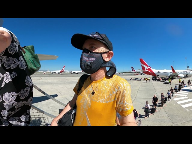 Boarding A Plane In Perth Australia