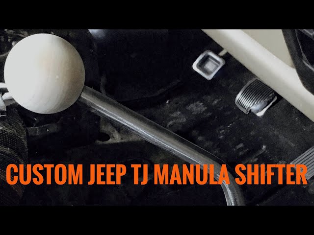 Removing manual shifter on a JEEP TJ and customizing it cheap.