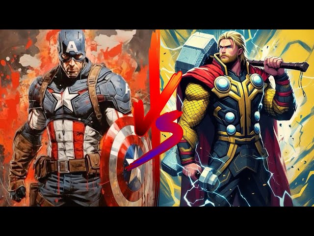 CAPTAIN AMERICA Takes on THOR in EPIC Hero Showdown!