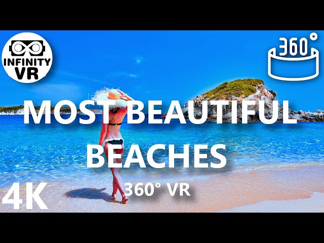 Most Beautiful Beaches in 360 VR  - Virtual City Trip (4K Stereoscopic)