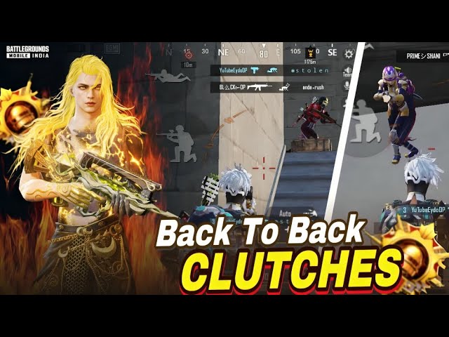 🥶Unexpected Clutches in bgmi |Closerange Intense Clutched | high tier intense 1v4 squad wipe |