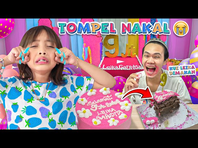 [ENG CC+AUDIO] LEIKA IS CRYING!! 😭 LEIKA'S 9 MILLION SUBSCRIBERS CAKE WAS EATEN BY TOMPEL!