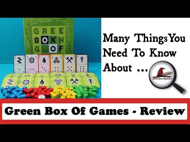 Many Things You Need To Know About The Green Box of Games