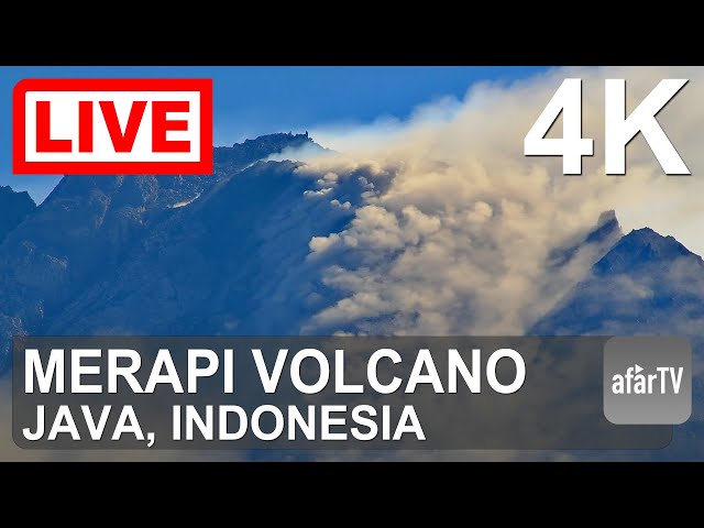 🔴 Live Now: 24/7 Merapi Volcano Erupting in 4K Ultra HD (Indonesia)