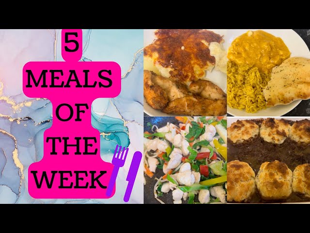 MEALS OF THE WEEK|WEEKDAY MEALS UK|COOK WITH ME|Talia Elizabeth