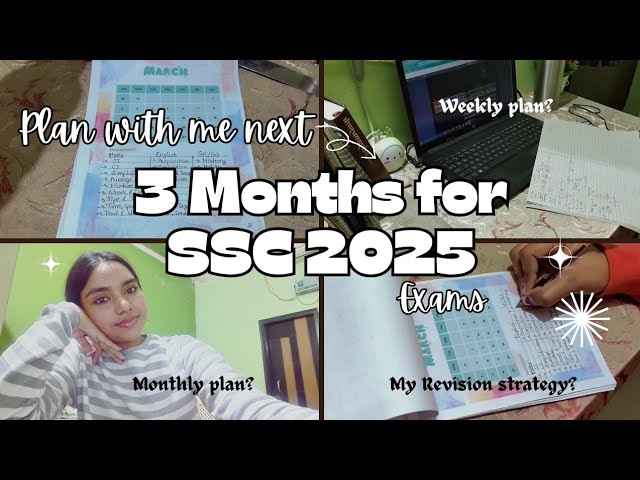 My 3-Month SSC 2025 Revision Plan 📚✅ | Plan With Me!✨ | HeyitsNK