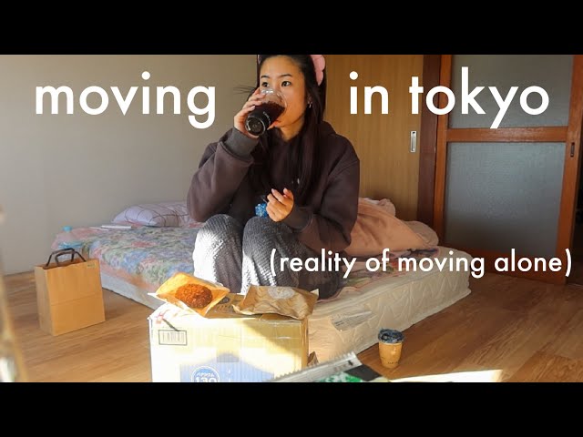 Moving into my first apartment in Tokyo | tour, unboxing, settling in 📦