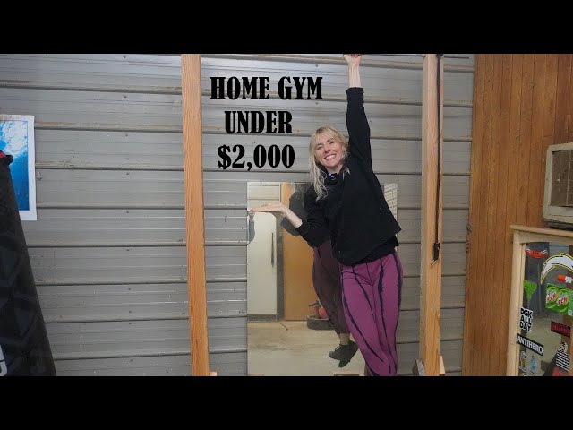 $2K HOME GYM TOUR | DIY GYM EQUIPMENT + best home workout gym equipment