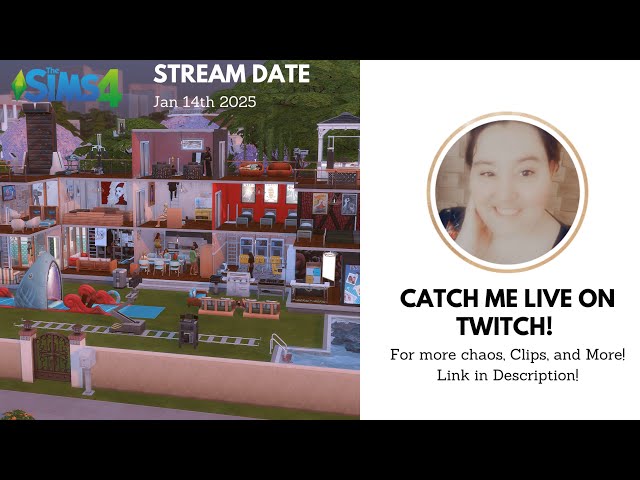 New Overlay! Fundraiser Donations and a Sims 4 Dollhouse - January 14th [VOD] #thesims4