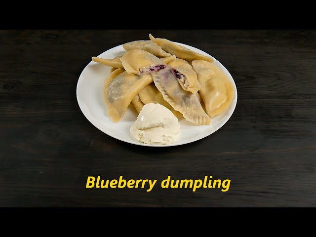 Blueberry dumplings