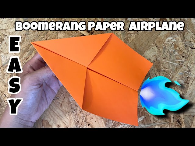 How To Make a Boomerang Paper Airplane | The Latest Trends Of Boomerang Paper Planes