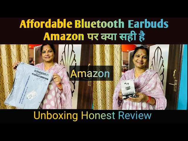 Bluetooth Earbuds Unboxing Amazon से Honest Review और FeaturesAffordableBluetooth Earbuds Amazon पर😍