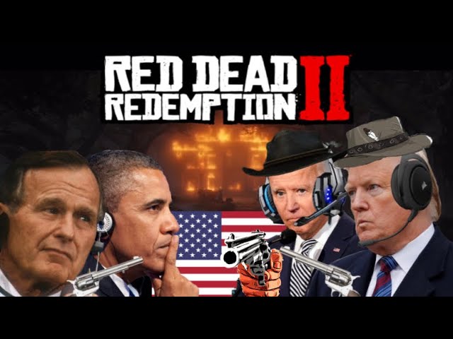 US Presidents Play Red Dead Redemption 2 - Assault on Braithwaite Manor