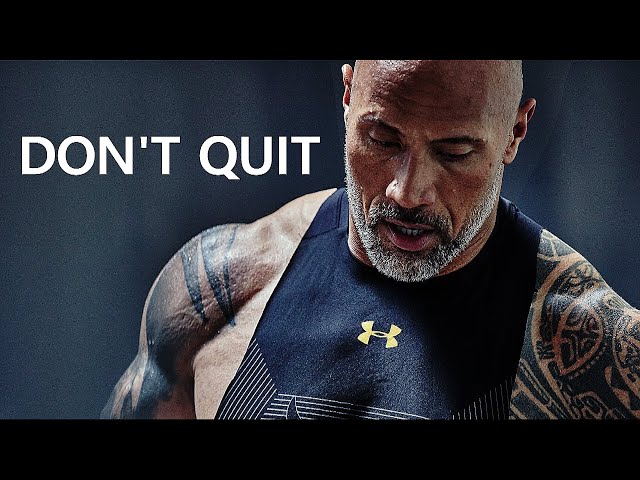 DON'T QUIT - Powerful Motivational Speech