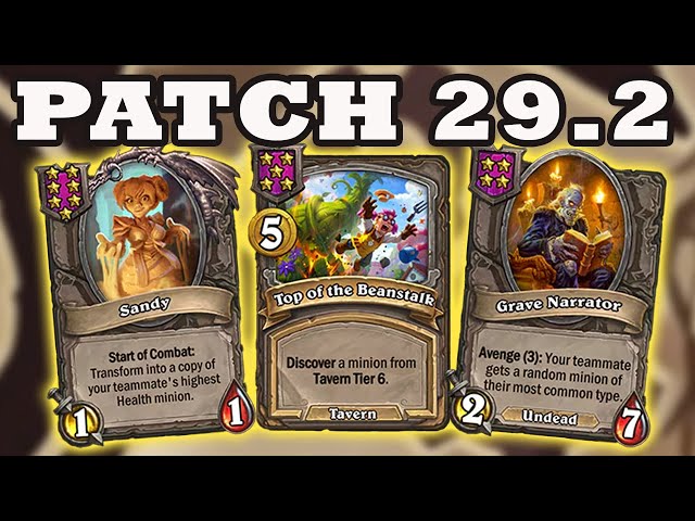 Changes Across the Board!! Hearthstone Battlegrounds Patch 29.2