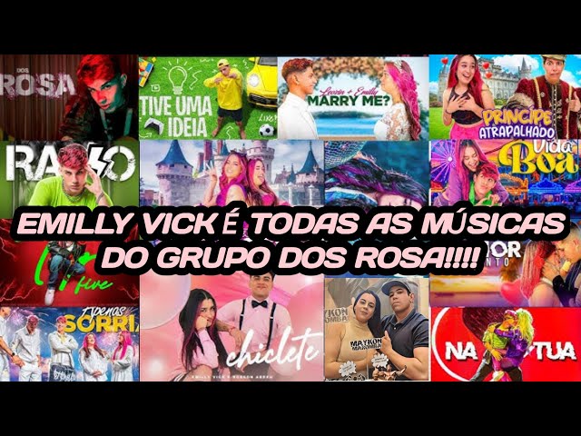 EMILLY VICK TODAS AS MÚSICAS DO GRUPO DOS ROSA 😱 VEM OUVIR 🩷@emillyvickof @voidca #katlenof