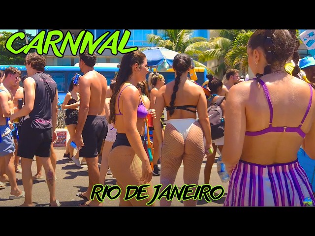 🇧🇷 Carnival at Leblon Beach | THE BEST IN THE WORLD | Rio de Janeiro, Brazil【4KUHDR】