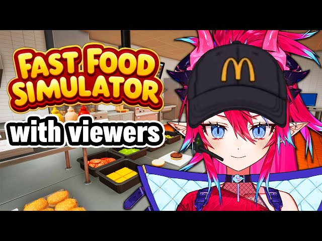 🔴 seeing what my future will be like once i graduate【FAST FOOD SIMULATOR WITH VIEWERS】