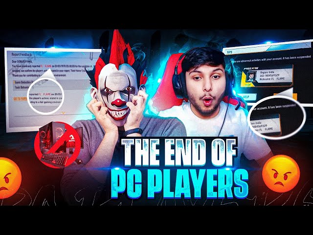 THE END OF PC PLAYERS 🤬🚫 Free Fire Id Banned 💔 PC PLAYERS EXPOSED - FREE FIRE