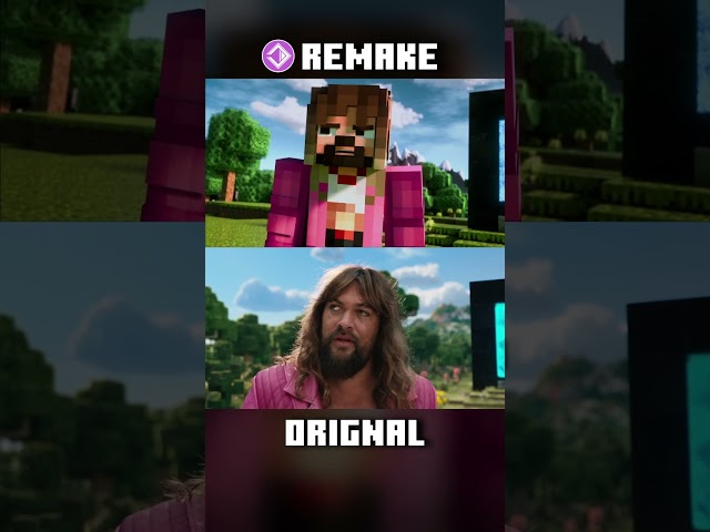 Remake VS ORIGINAL: Minecraft Movie FULL Trailer Remake Comparison