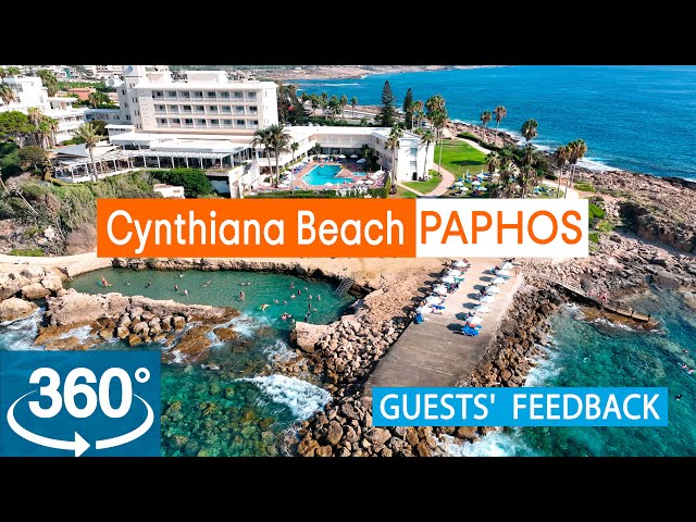 Cynthiana Beach Hotel: VR 360° Drone Review Based on TripAdvisor. Cyprus