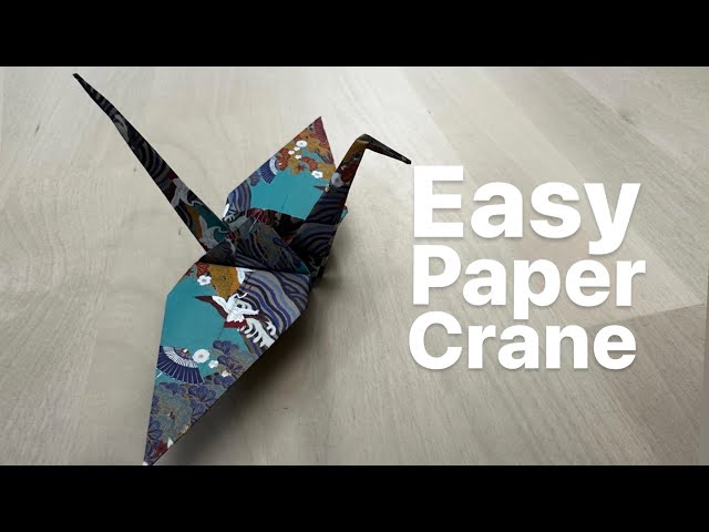 How To Make a Paper Crane - Origami Crane Easy- Step by Step Simple Tutorial