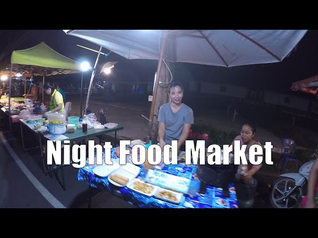 Night Food Market Koh Chang White Sand Beach June 2019