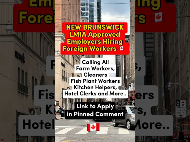 🇨🇦 New Brunswick LMIA Approved Jobs for Foreign Workers