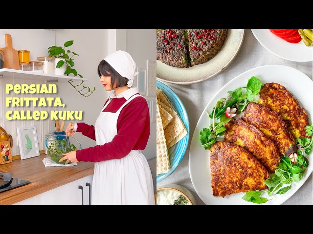 2 quick and easy recipes | iranian dishes | herb kuku & potato kuku