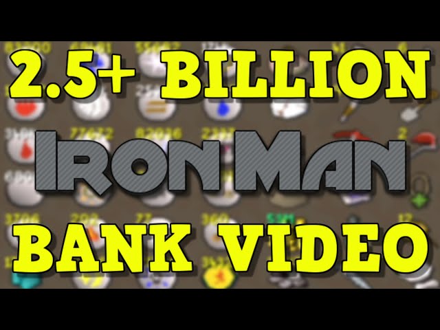 OSRS Maxed IRONMAN Bank Video 2.5B+