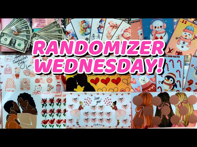 RANDOMIZER WEDNESDAY WITH LOVE VALENTINES / GALENTINES & WINTER SAVINGS CHALLENGES