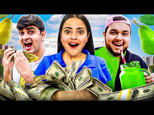 Yellow vs Green Food Eating Challenge for Rs 50,000 !